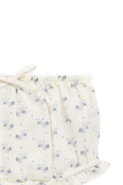 Organic Cotton Muslin Frill Bloomer-Molly Blue