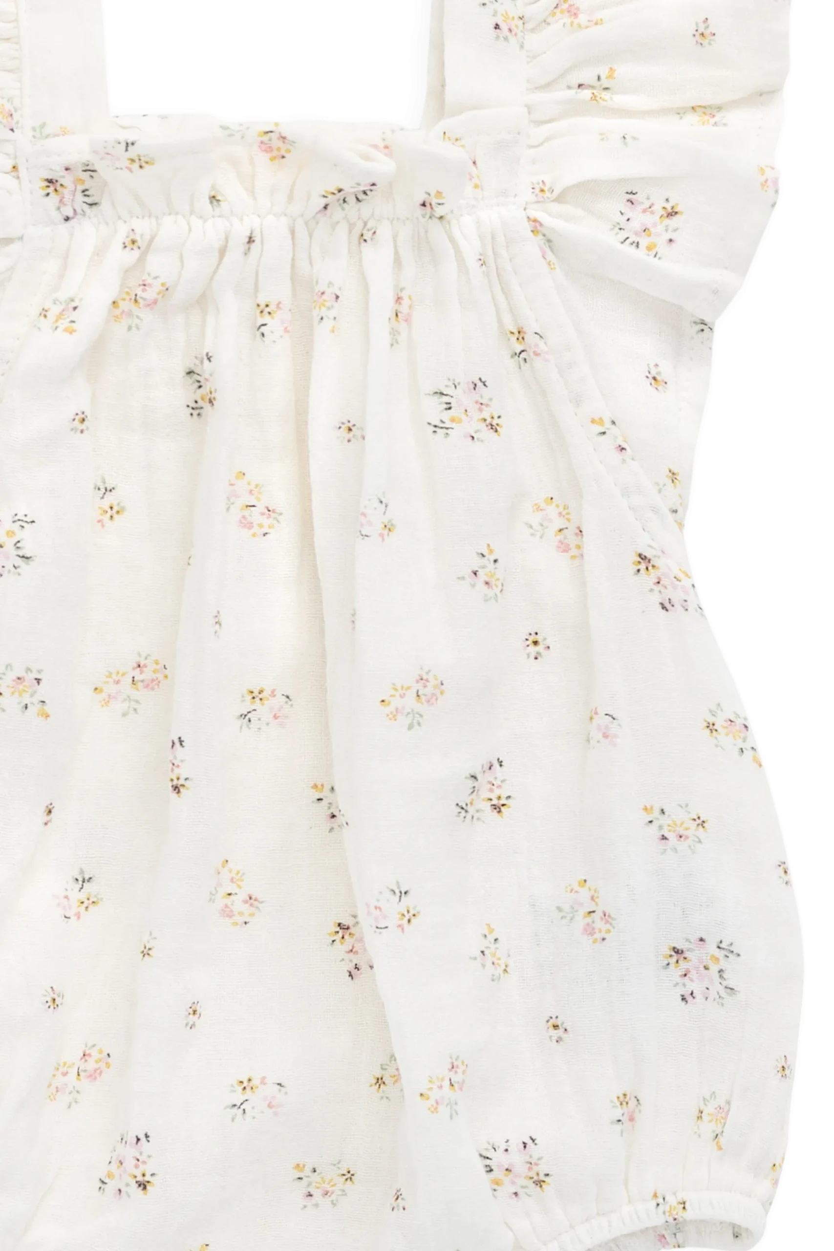 Organic Cotton Muslin Harriet Playsuit - Ayla Whisper