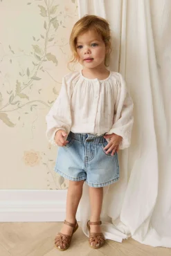 Organic Cotton Muslin Heather Blouse - Pauline Pink