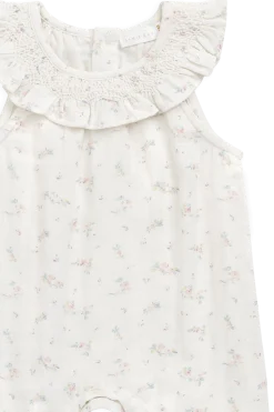 Organic Cotton Muslin Kodi Playsuit - Solange Snow