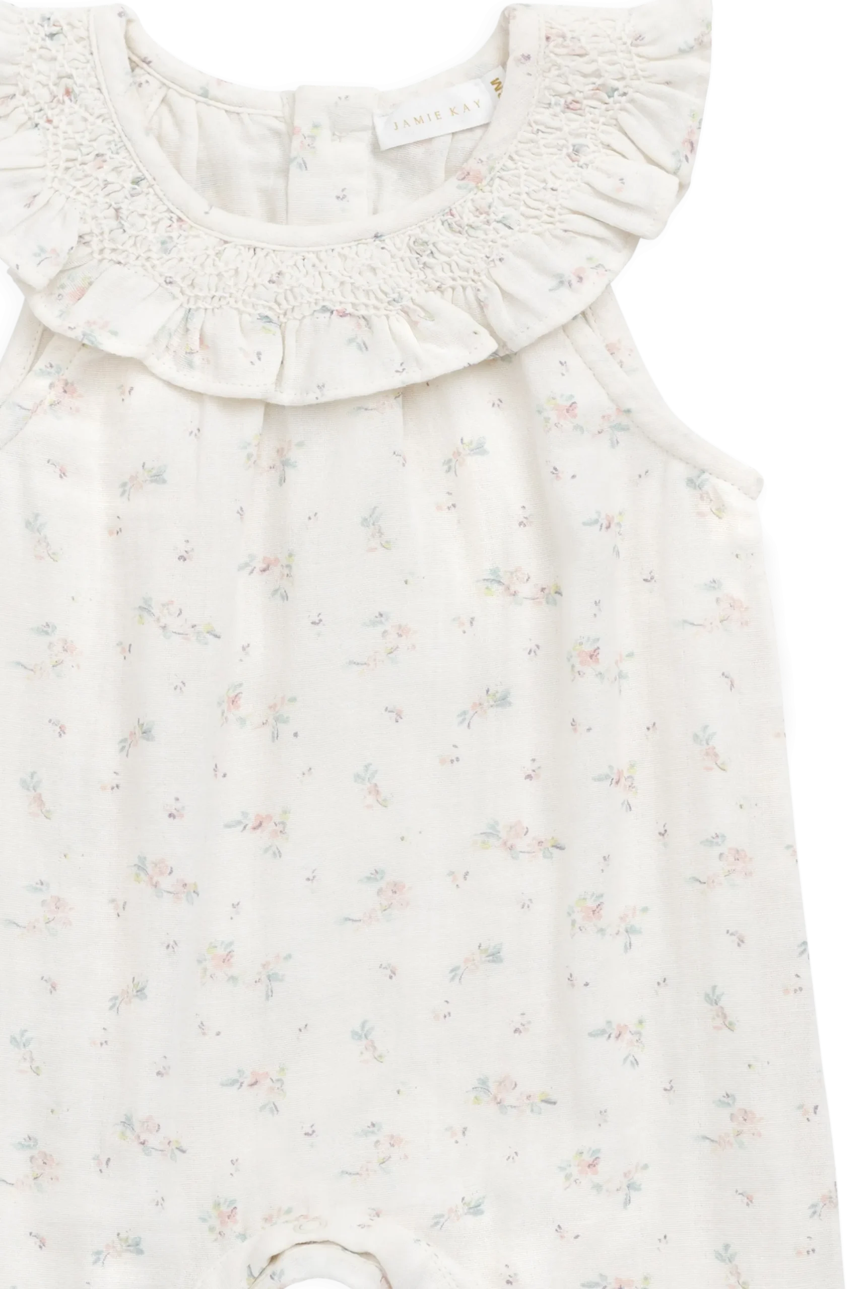 Organic Cotton Muslin Kodi Playsuit - Solange Snow