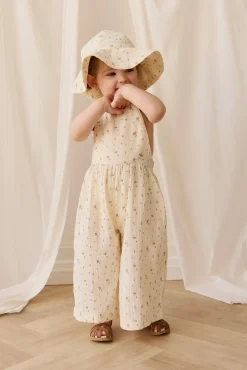 Organic Cotton Muslin Lana Jumpsuit - Dina Antique