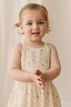 Organic Cotton Muslin Lana Jumpsuit - Dina Antique