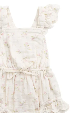 Organic Cotton Muslin Luciana Playsuit - Emelia Pink