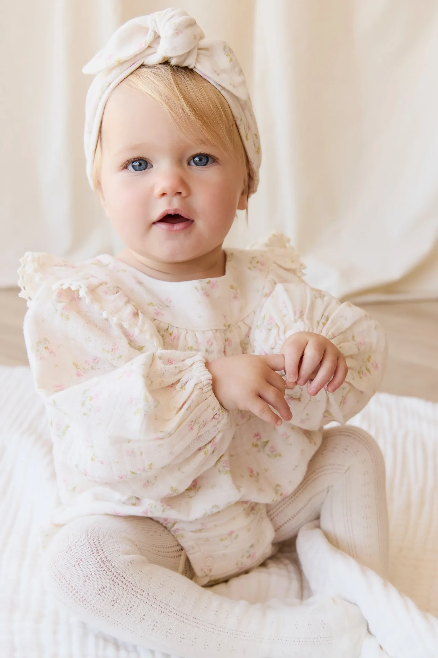 Organic Cotton Muslin Malia Playsuit - Emelia Pink