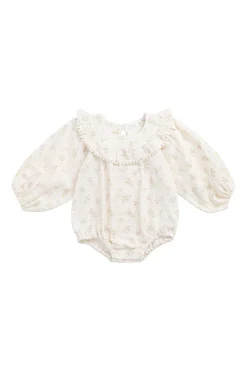 Organic Cotton Muslin Malia Playsuit - Emelia Pink