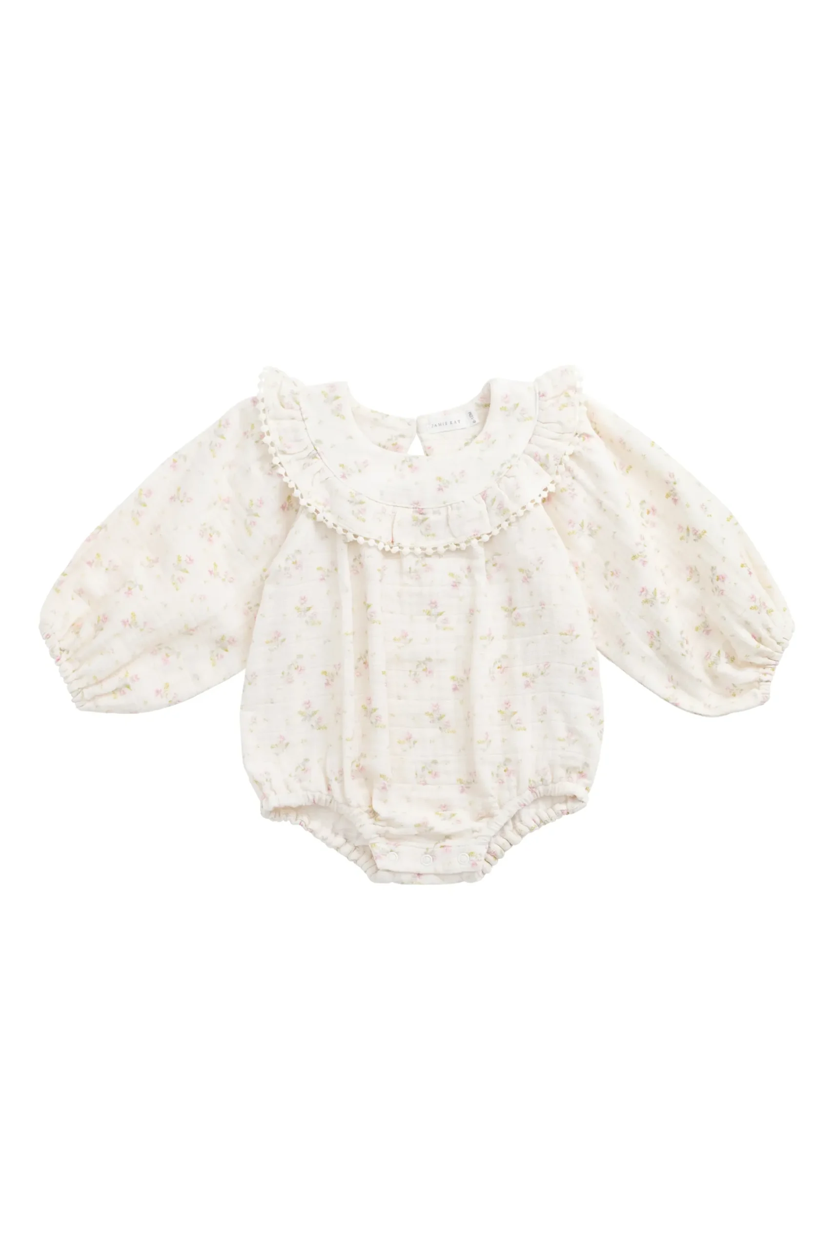 Organic Cotton Muslin Malia Playsuit - Emelia Pink