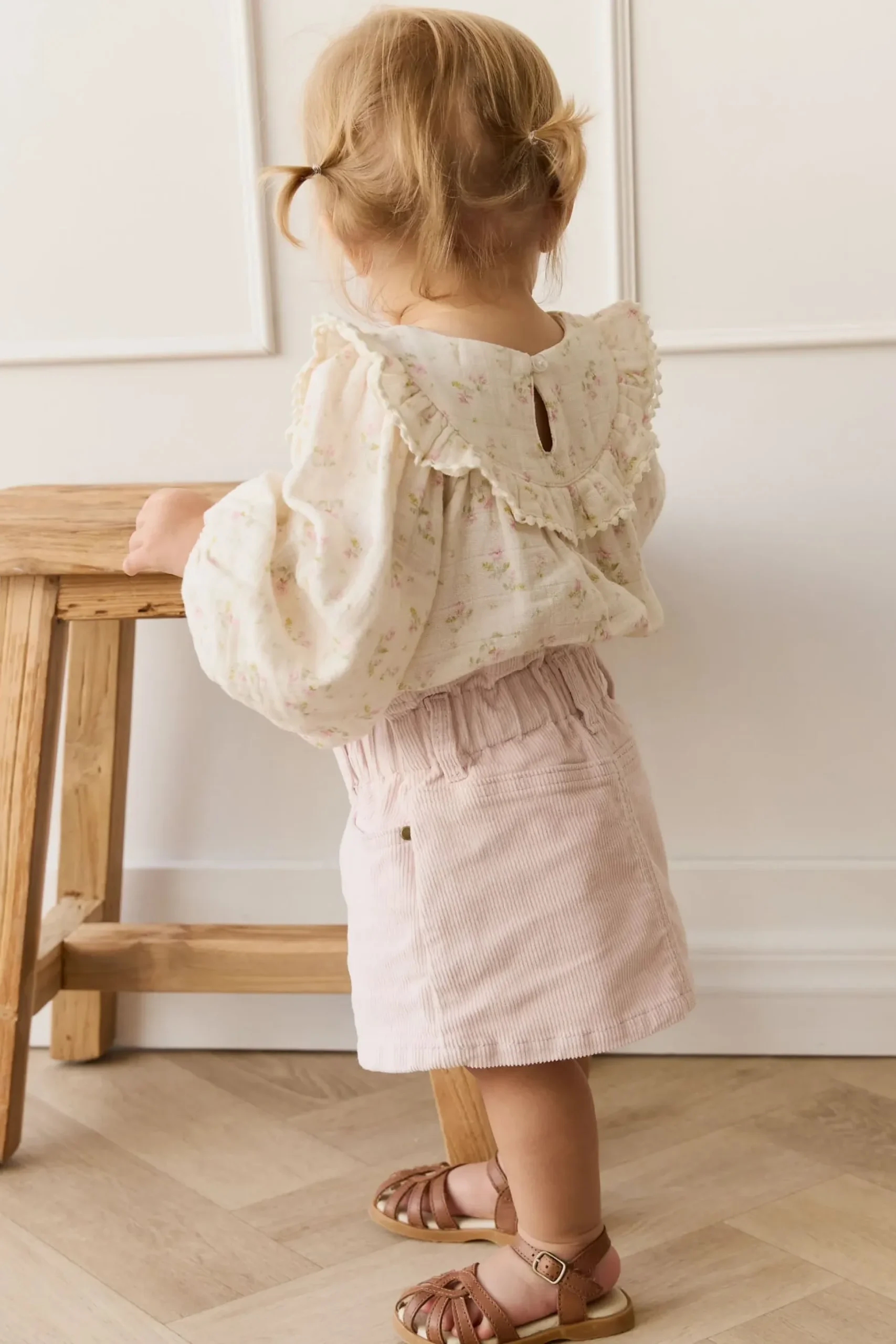 Organic Cotton Muslin Malia Playsuit - Emelia Pink