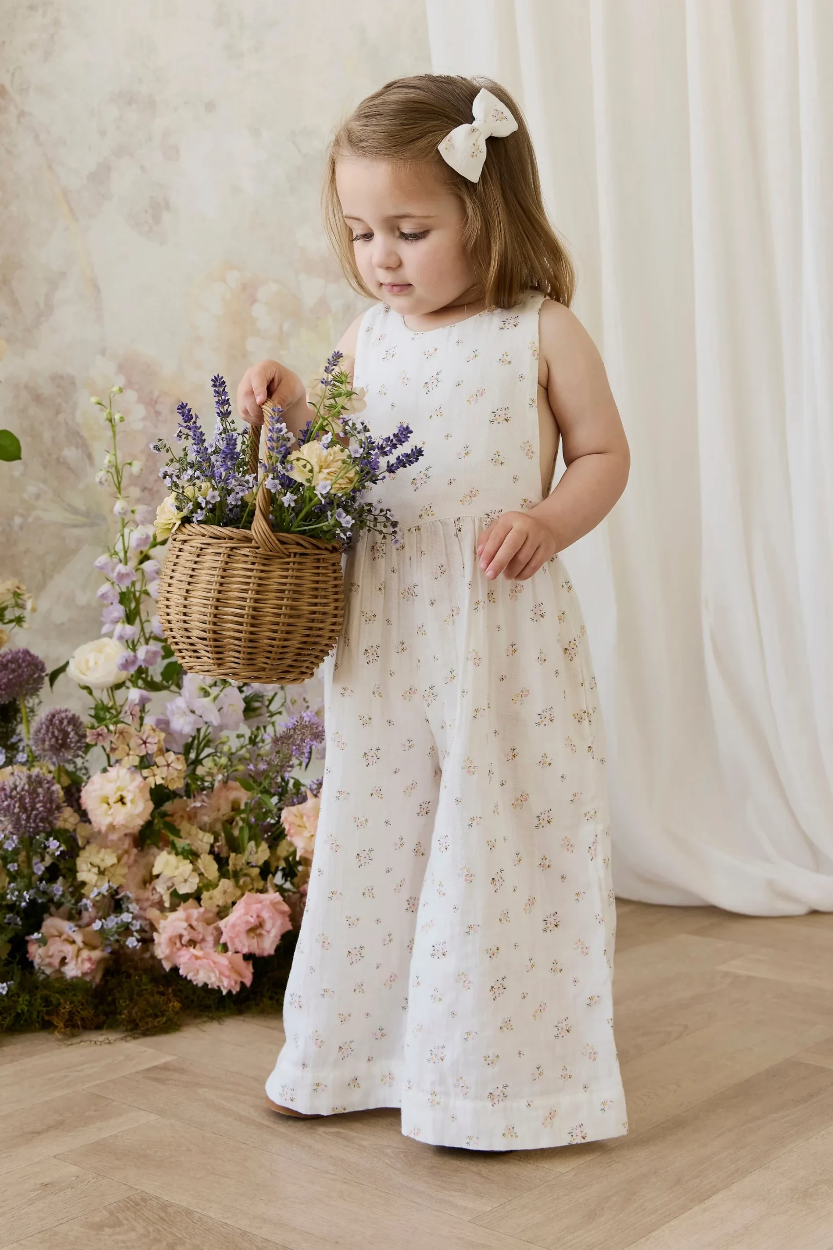 Organic Cotton Muslin Marceline Jumpsuit - Ayla Whisper