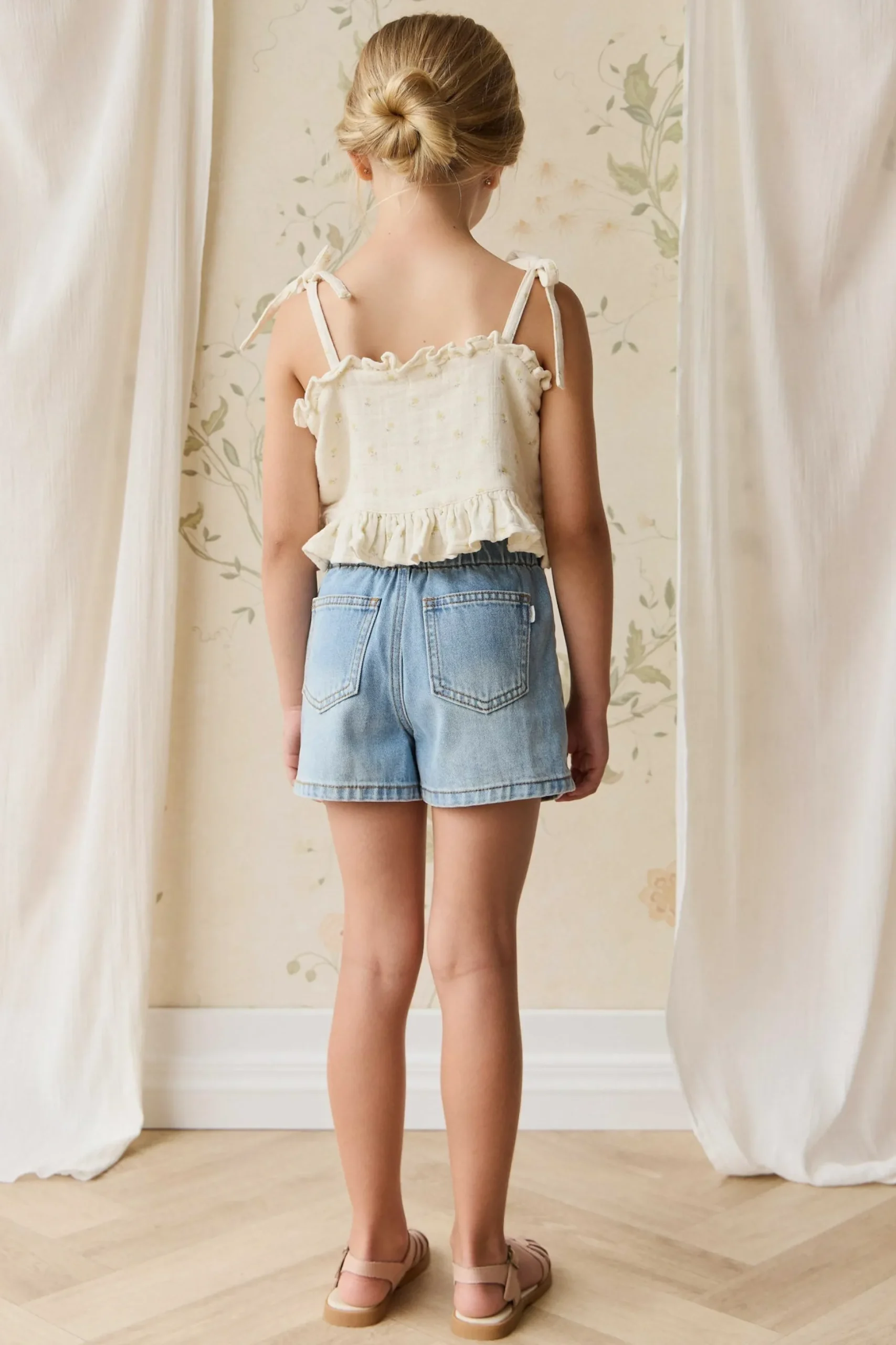 Organic Cotton Muslin Mirabel Top - Vintage Ditsy