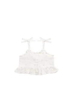 Organic Cotton Muslin Mirabel Top - Pauline Pink
