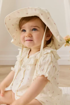 Organic Cotton Muslin Noelle Hat - Willow Rose
