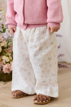 Organic Cotton Muslin Odette Pant - Ayla Whisper