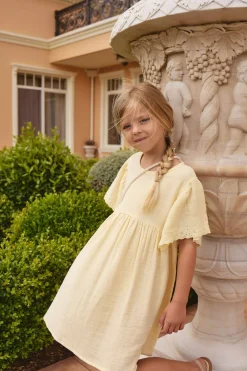 Organic Cotton Muslin Phillipa Dress - Sunshine