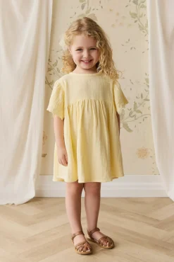 Organic Cotton Muslin Phillipa Dress - Sunshine