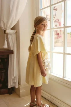 Organic Cotton Muslin Phillipa Dress - Sunshine