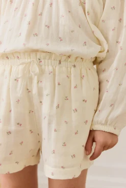 Organic Cotton Muslin Selah Short - Willow Rose