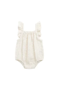 Organic Cotton Muslin Tiana Playsuit - Pippa Pink