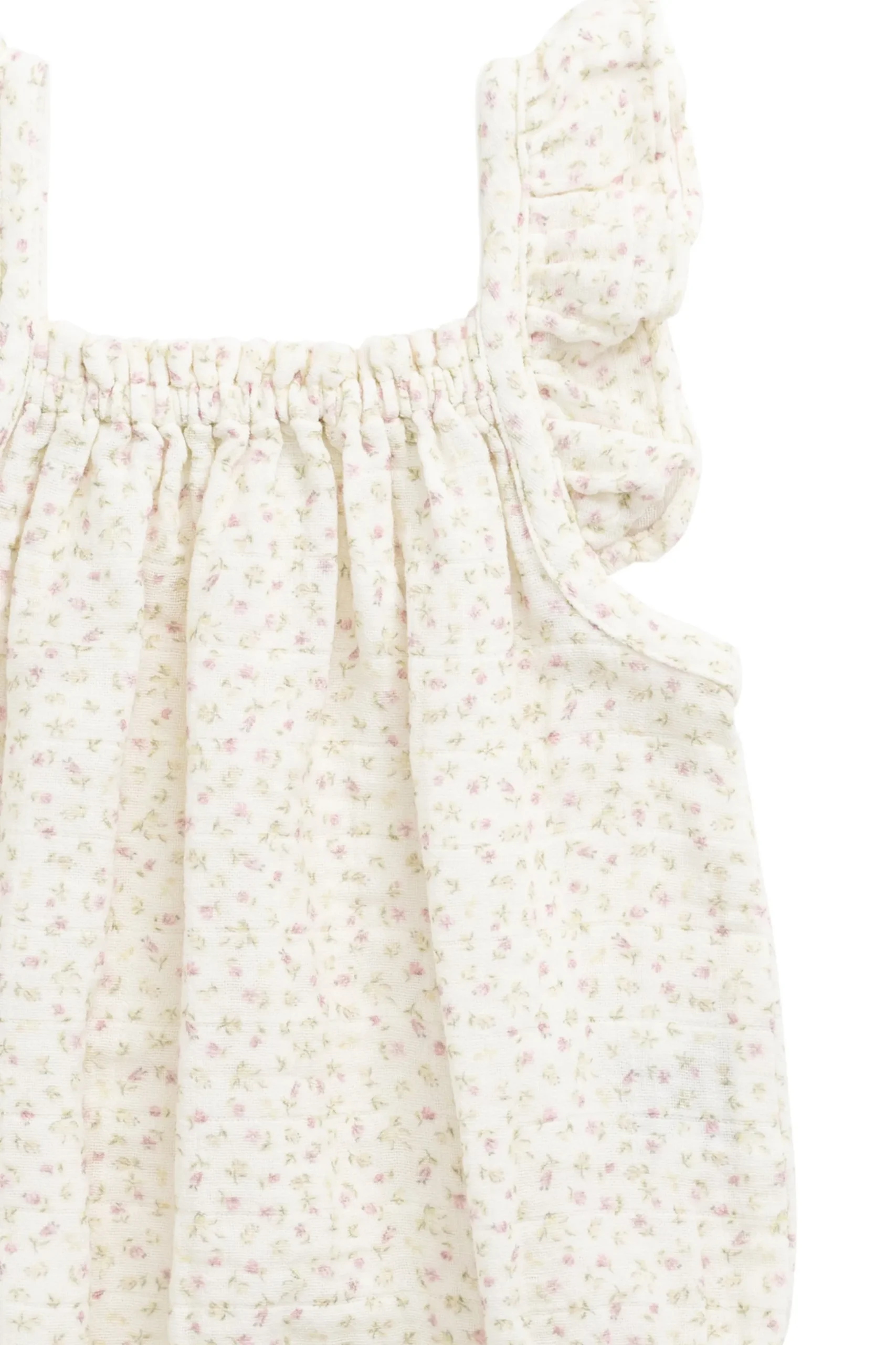 Organic Cotton Muslin Tiana Playsuit - Pippa Pink