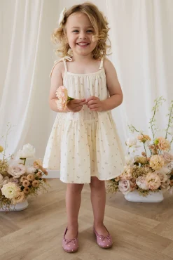 Organic Cotton Muslin Winnie Dress - Willow Rose