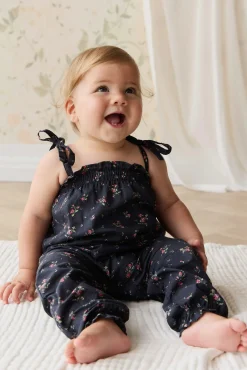 Organic Cotton Myla Jumpsuit - Bianca Noir