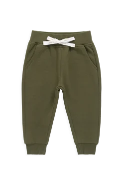 Organic Cotton Nash Track Pant - Sicilian Olive