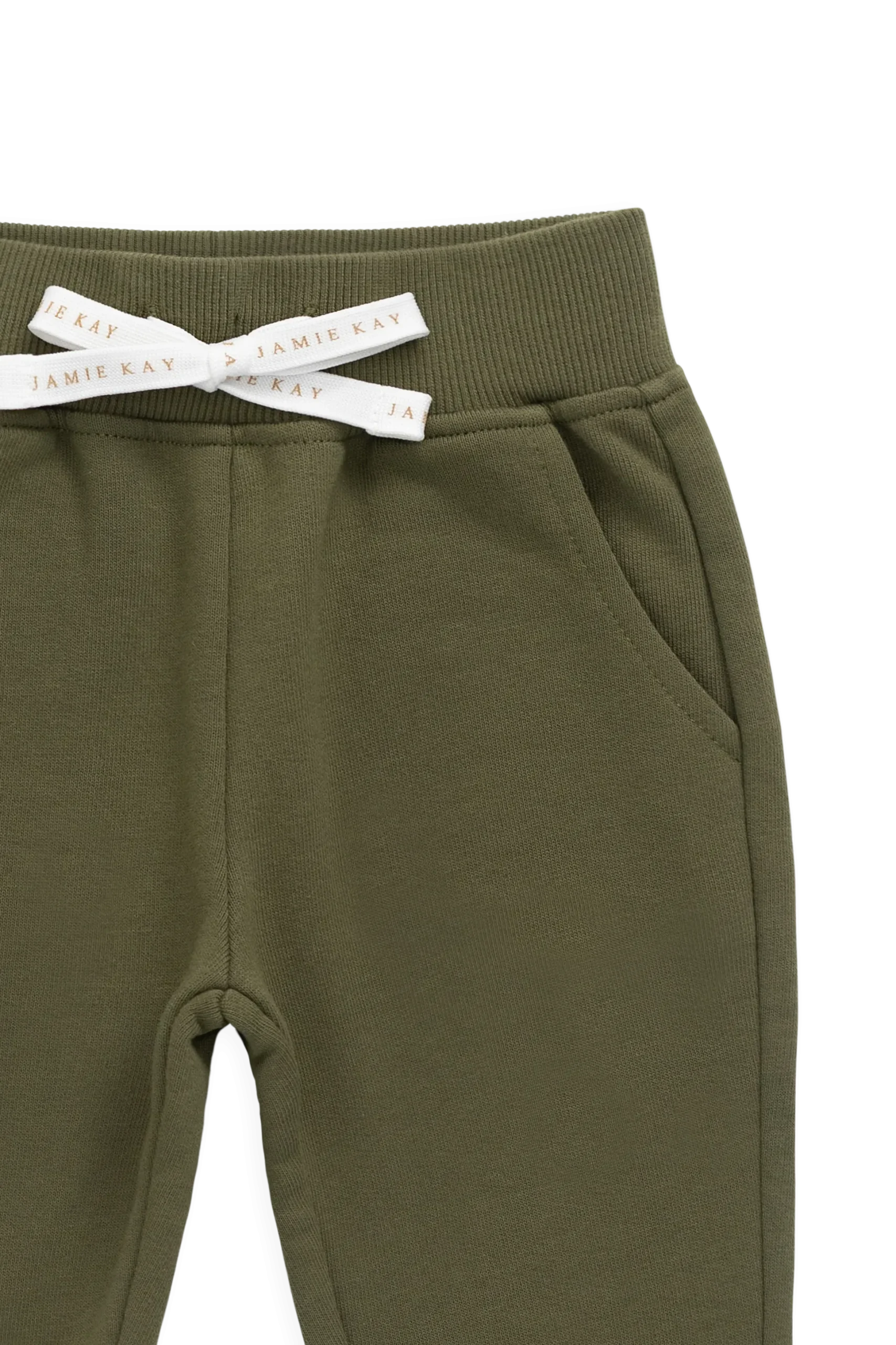 Organic Cotton Nash Track Pant - Sicilian Olive