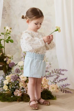 Organic Cotton Nathalie Blouse - Juniper Fields Blue