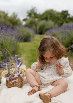 Organic Cotton Nathalie Blouse - Juniper Fields Blue