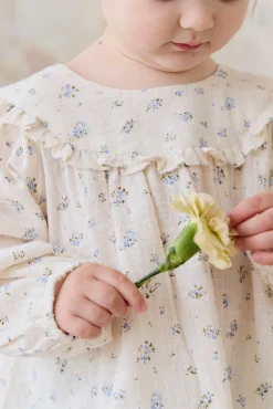 Organic Cotton Nathalie Blouse - Juniper Fields Blue