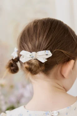Organic Cotton Nathalie Bow - Juniper Fields Blue