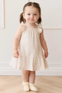 Organic Cotton Nelly Dress - Posy Garden Pink