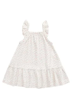 Organic Cotton Nelly Dress - Posy Garden Pink
