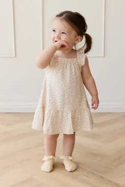 Organic Cotton Nelly Dress - Posy Garden Pink
