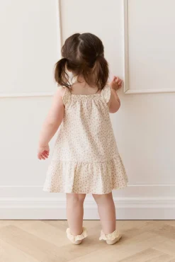 Organic Cotton Nelly Dress - Posy Garden Pink