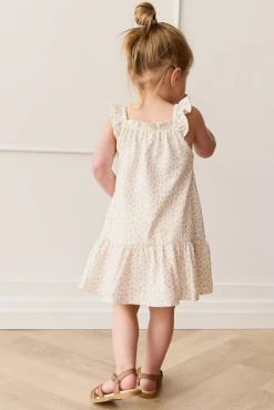 Organic Cotton Nelly Dress - Posy Garden Pink