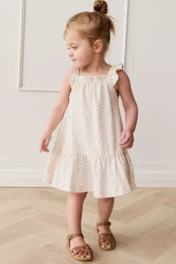Organic Cotton Nelly Dress - Posy Garden Pink