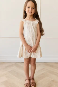 Organic Cotton Nelly Dress - Posy Garden Pink