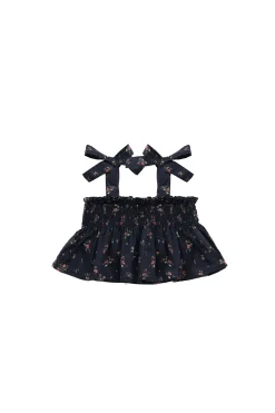 Organic Cotton Odette Top - Bianca Noir