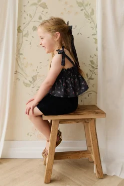 Organic Cotton Odette Top - Bianca Noir