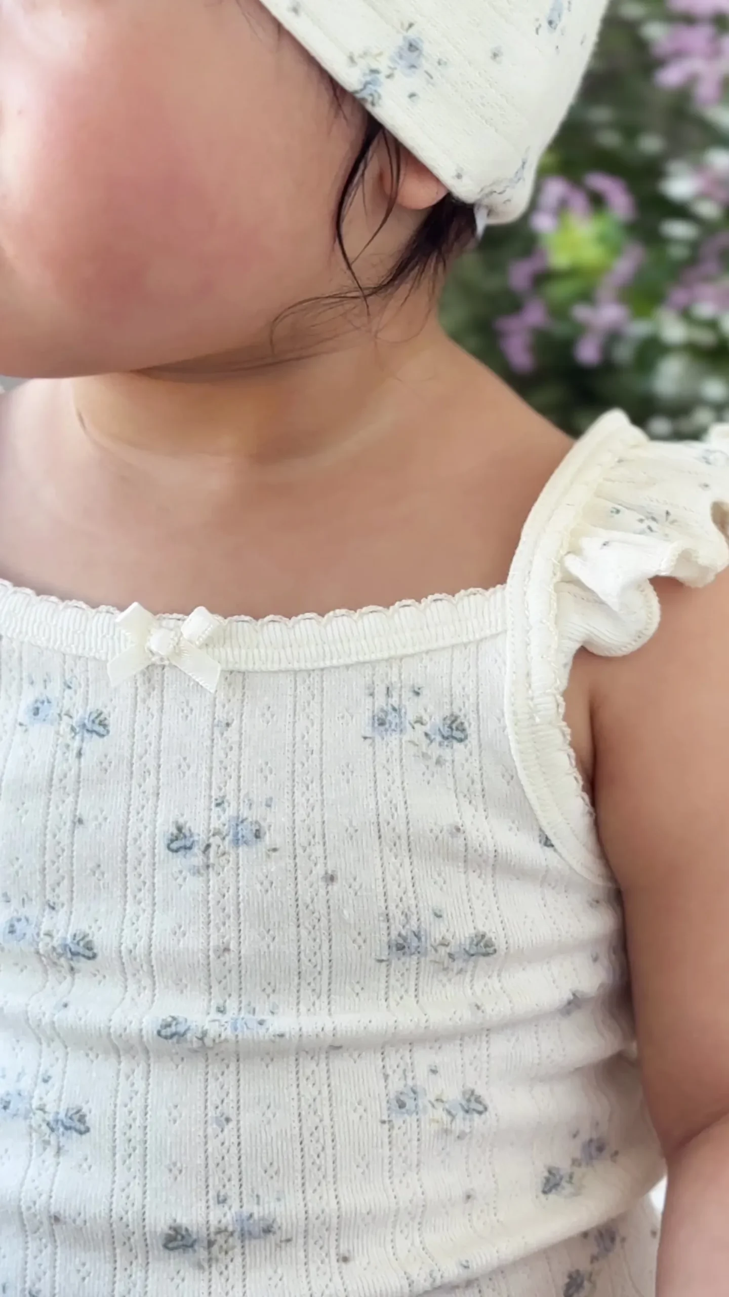 Organic Cotton Pointelle Eliane Bodysuit - Molly Blue