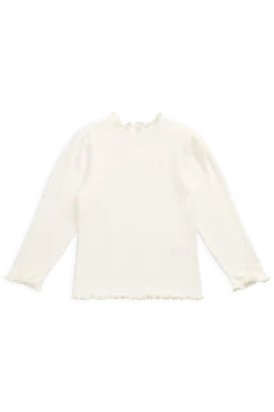 Organic Cotton Pointelle Eliane Top - Parchment