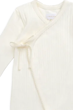 Organic Cotton Pointelle Estelle Onepiece - Parchment