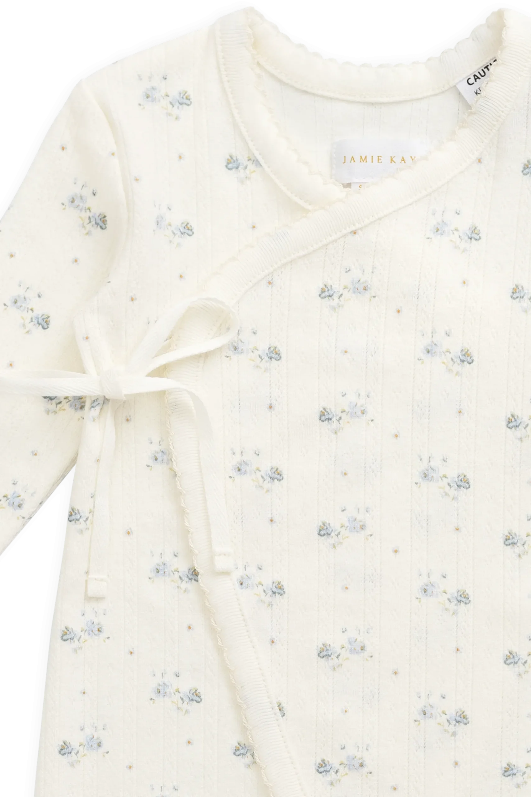 Organic Cotton Pointelle Estelle Onepiece - Molly Blue