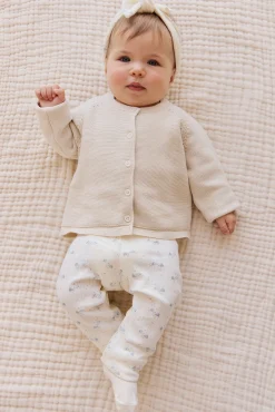 Organic Cotton Pointelle Everyday Legging - Molly Blue