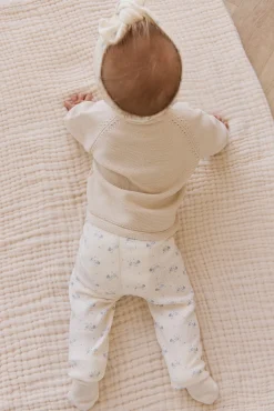 Organic Cotton Pointelle Everyday Legging - Molly Blue