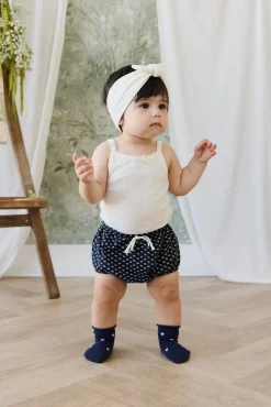 Organic Cotton Pointelle Headband - Parchment
