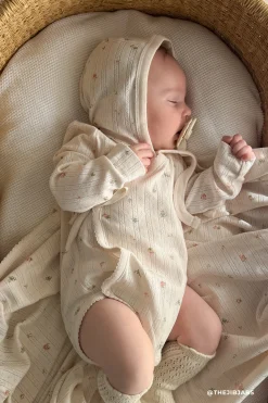 Organic Cotton Pointelle Marina Bodysuit - Sweet Magnolia Simple