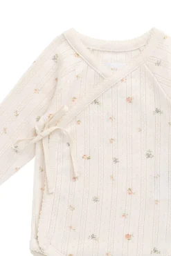 Organic Cotton Pointelle Marina Bodysuit - Sweet Magnolia Simple
