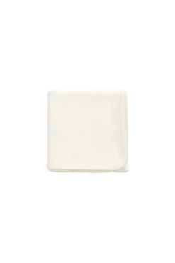 Organic Cotton Pointelle Murphy Blanket - Parchment